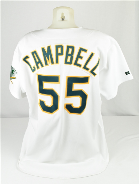 Kevin Campbell 1992 Oakland Athletics Game Used Jersey