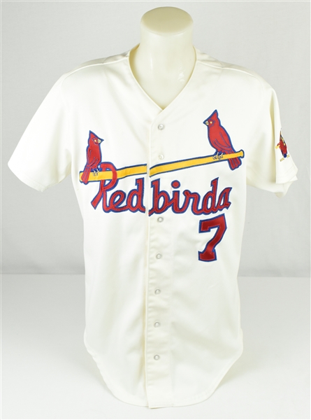 Todd Zeile 1992 Louisville Redbirds Game Used Jersey w/Dave Miedema LOA