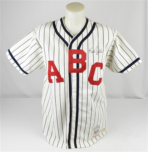 Keith Lockhart 1998 Atlanta Braves TBC ABC Negro League Game Used & Autographed Jersey