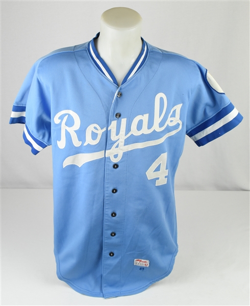 Greg Pryor 1983 Kansas City Royals Game Used Jersey