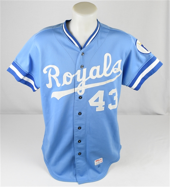 Gary Blaylock 1983 Kansas City Royals Game Used Jersey