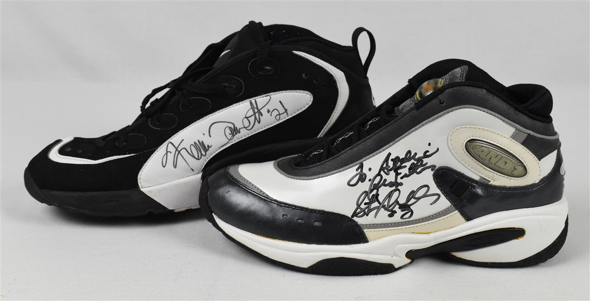 Kevin Garnett & Stephon Marbury Autographed Shoes