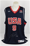 LeBron James 2004 Autographed Rookie Team USA Olympic Jersey UDA