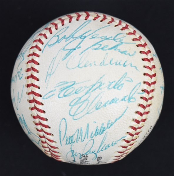 Pittsburgh Pirates 1967 Team Signed Baseball w/Stunning Roberto Clemente Auto