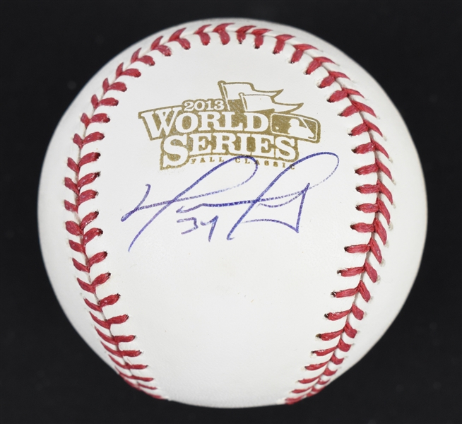 David Ortiz Autographed 2013 World Series Baseball MLB