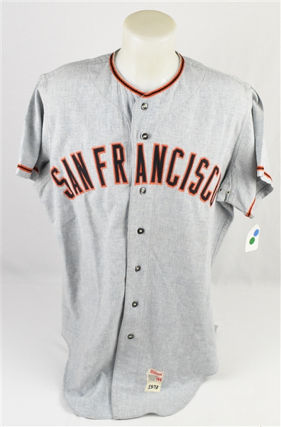 Jim Willoughby 1972 San Francisco Giants Game Used Flannel Jersey