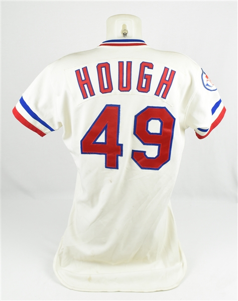 Charlie Hough 1982 Texas Rangers Game Used Jersey w/Dave Miedema LOA