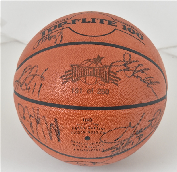 Mens 1996 U.S.A. Olympic Dream Team II Signed Basketball w/Shaq & Barkley