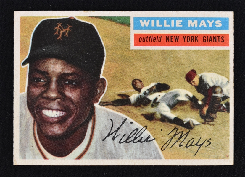 Willie Mays 1956 Topps Baseball Card #130