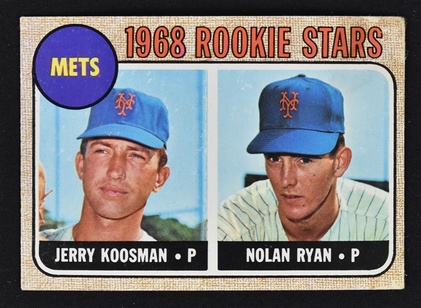 Nolan Ryan 1968 Topps Rookie Card #177