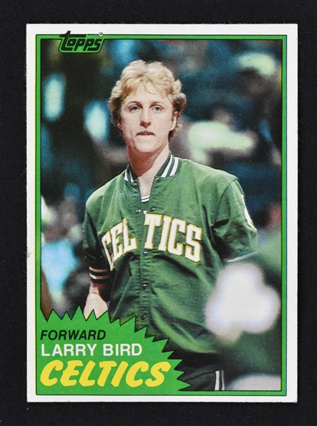 Larry Bird 1981 Topps Basketball Card #4