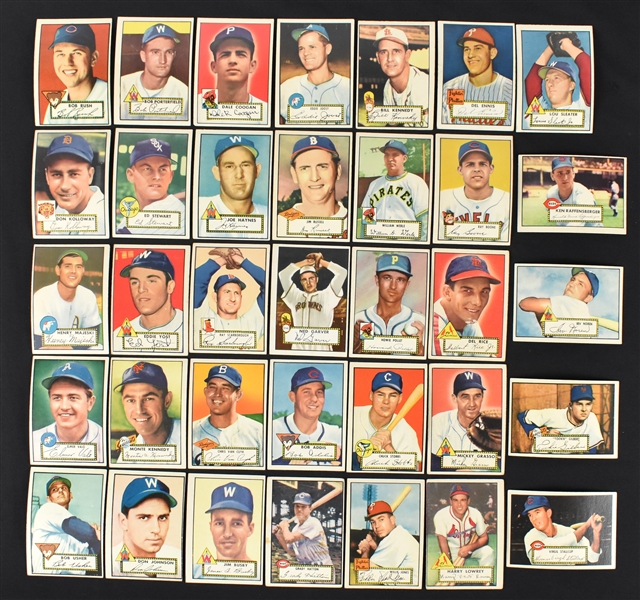 Collection of 1952 Topps Baseball Cards (35)