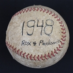 Vintage 1948 Game Used Baseball