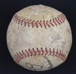Vintage 1948 Game Used Baseball