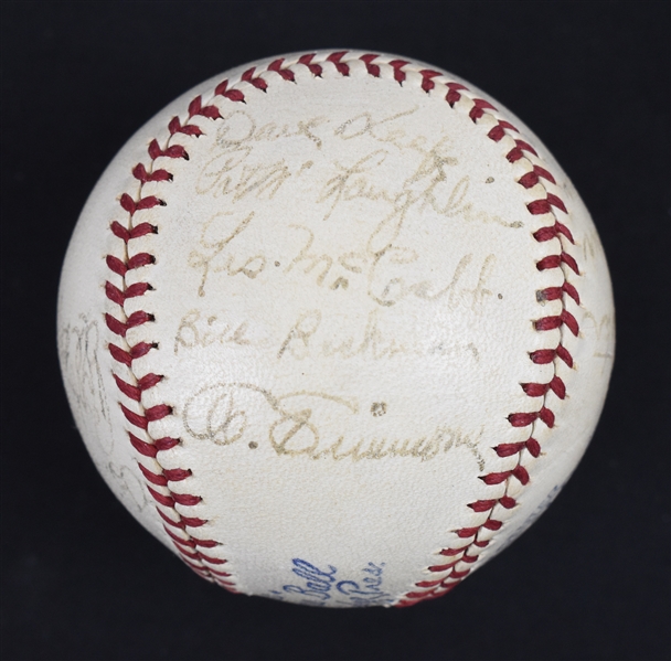 Philadelphia Athletics 1940 Team Signed Baseball