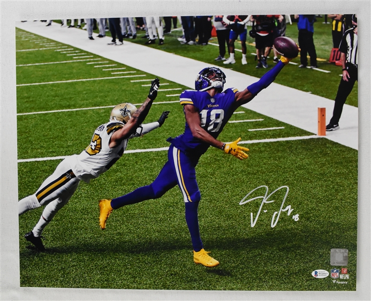 Justin Jefferson Autographed Minnesota Vikings 16x20 Photo