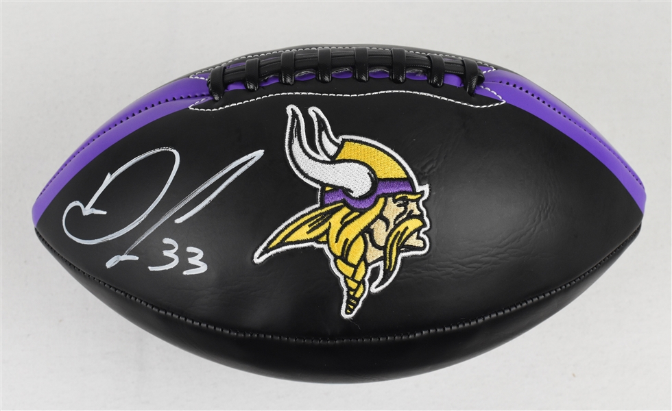 Dalvin Cook Autographed Minnesota Vikings Black Custom Football