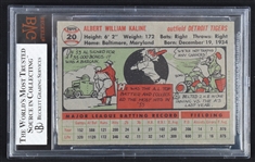 Al Kaline 1956 Topps #20 Baseball Card BGS 6 EX-MT