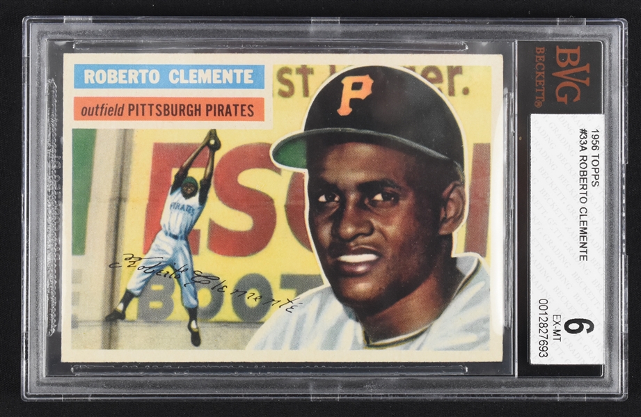 Roberto Clemente 1956 Topps #33 Baseball Card BGS 6 EX-MT