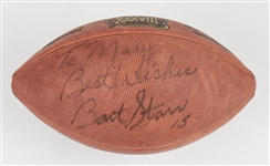 Bart Starr Autographed & Inscribed Football
