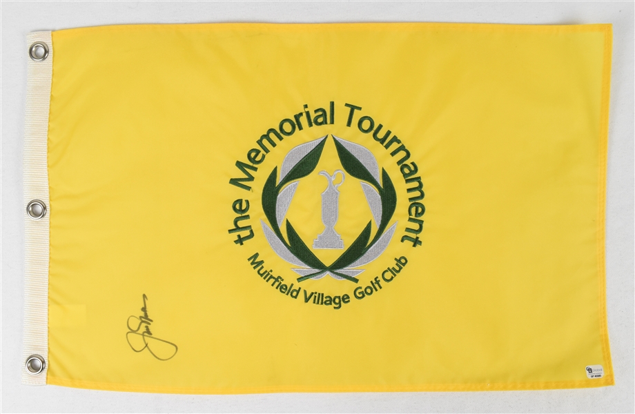 Jack Nicklaus Autographed Memorial Tournament Golf Flag  