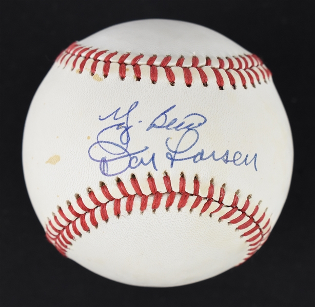 Yogi Berra & Don Larsen Autographed Baseball