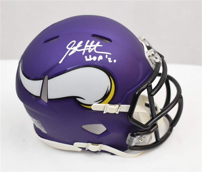 Steve Hutchinson Autographed Minnesota Vikings Mini Helmet