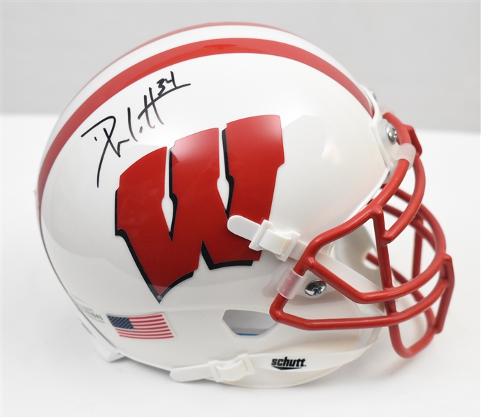 TJ Watt Autographed Wisconsin Badgers Mini Helmet
