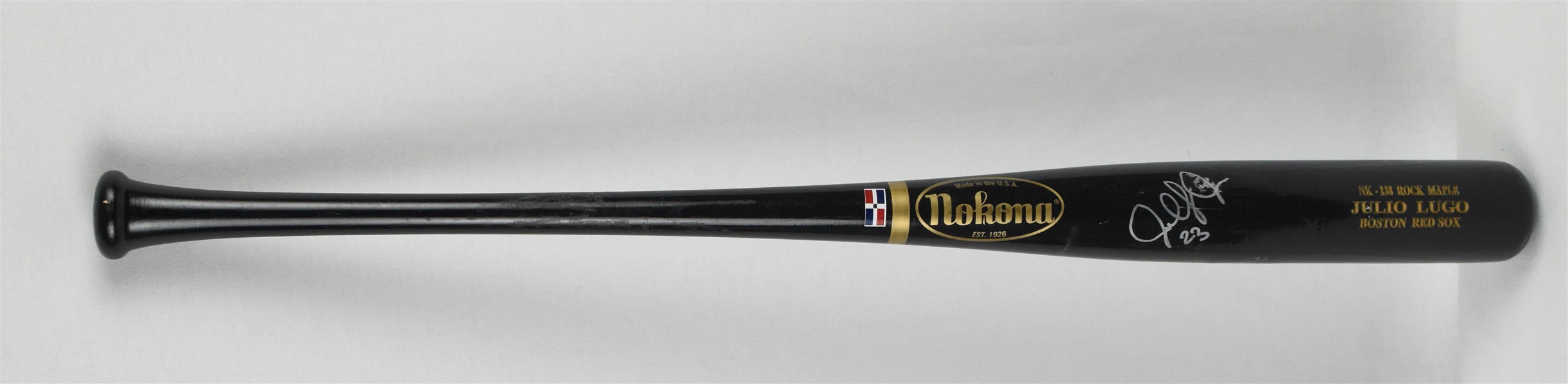 Julio Lugo Game Used & Autographed Boston Red Sox Bat