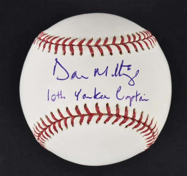 Don Mattingly Autographed & Inscribed Baseball