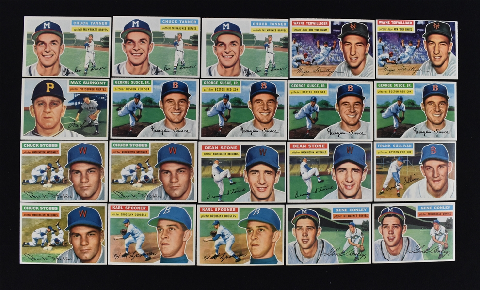 1956 Topps Baseball Lot of 20 Cards 4