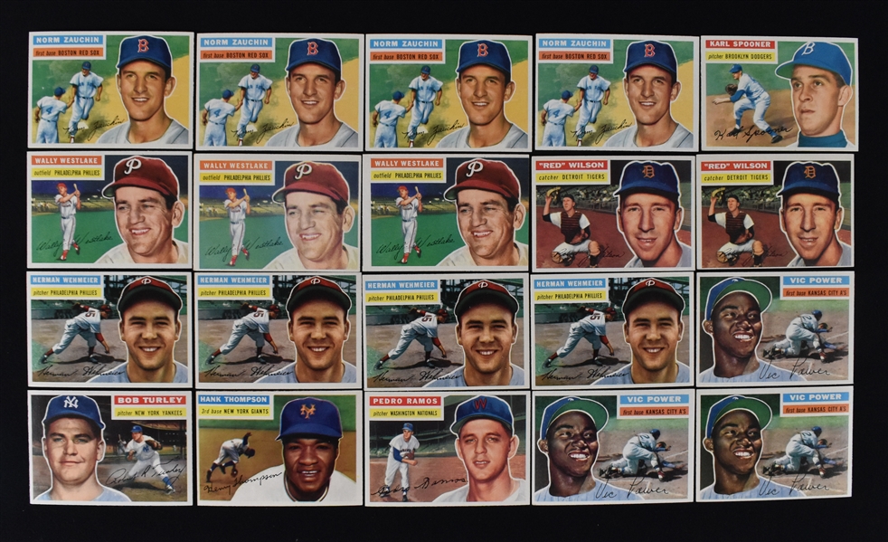 1956 Topps Baseball Lot of 20 Cards 6