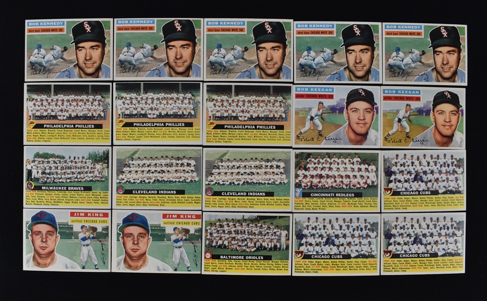 1956 Topps Baseball Lot of 20 Cards 8