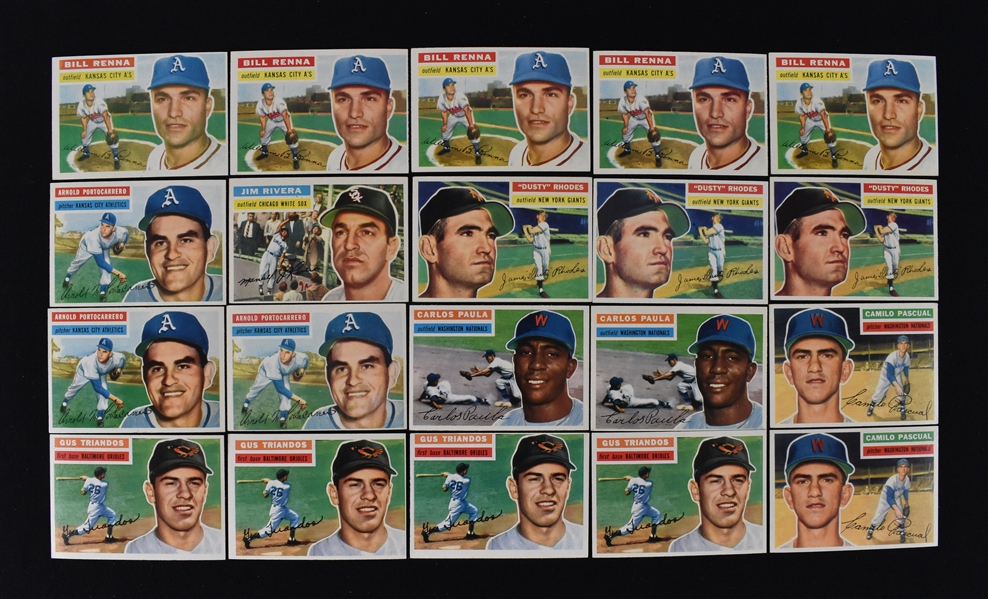 1956 Topps Baseball Lot of 20 Cards 13