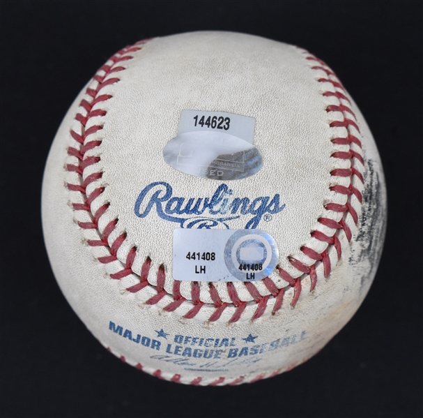 Chicago Cubs vs. Pittsburgh Pirates June 28th, 2010 Game Used Baseball 