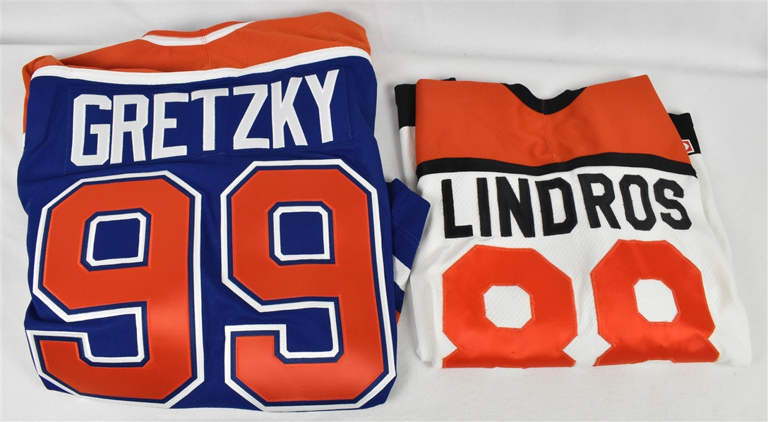 Wayne Gretzky & Eric Lindros Jerseys