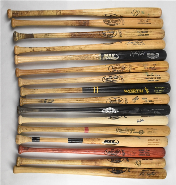 Minnesota Twins Collection of 16 Game Used Bats