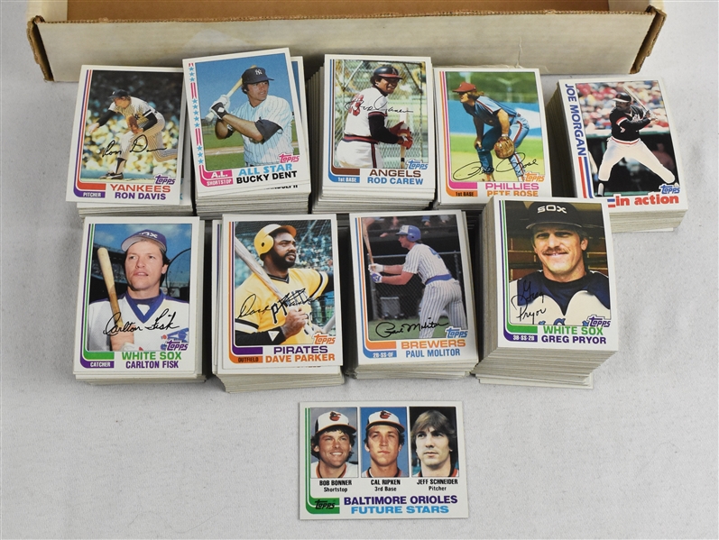 Vintage 1982 Topps Baseball Card Set w/Cal Ripken Jr. Rookie Card