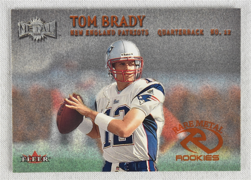 Tom Brady 2000 Fleer Metal Rookie Card #267