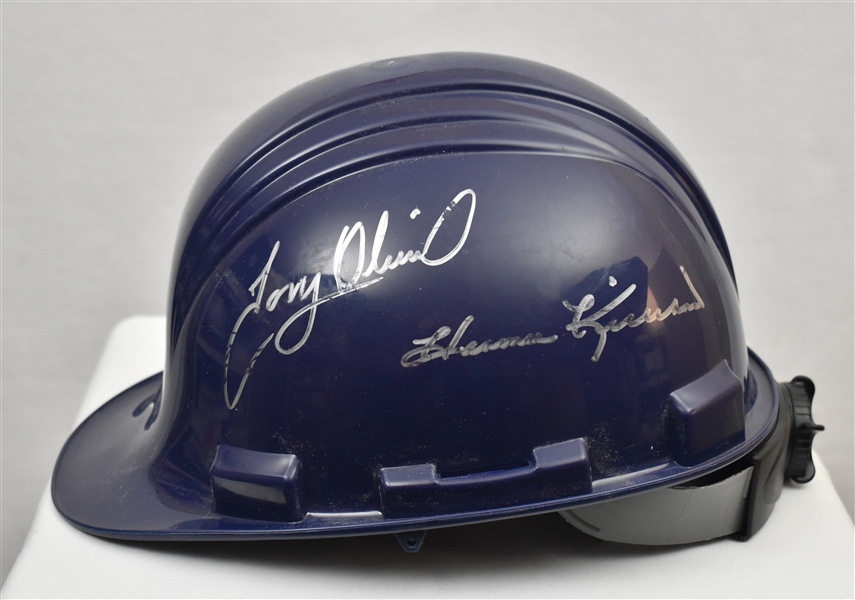 Harmon Killebrew Rod Carew Tony Oliva & John Castino Autographed 2010 Target Field Ground Breaking Helmet