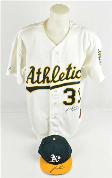 Jose Canseco Autographed Oakland Athletics Jersey & Hat