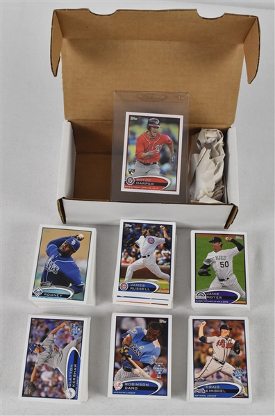 Topps 2012 Complete Update Traded Baseball Set of 362 Cards w/Bryce Harper Rookie