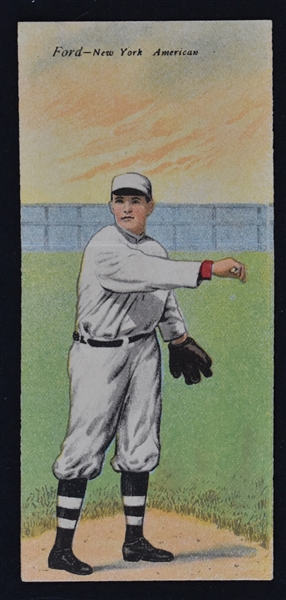 Russ Ford & Otis Johnson 1911 T201 Mecca Double Folders Baseball Card