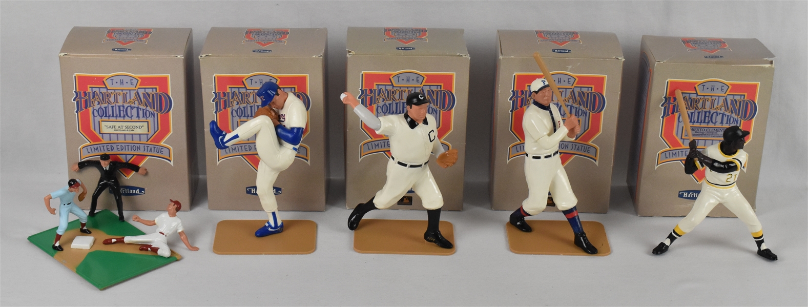 Rare 1991 Hartland Limited Edition Statues w/Wagner Clemente Cy Young & Nolan Ryan