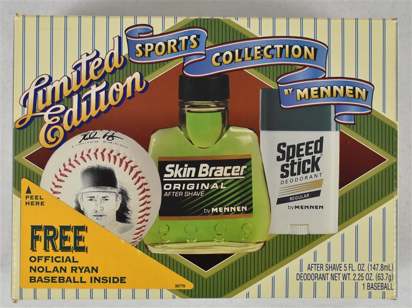 Mennen Limited Edition Sports Collection w/Nolan Ryan Baseball