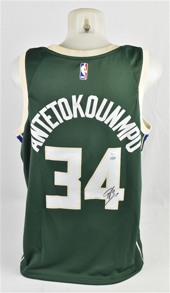 Giannis Antetokounmpo Autographed Milwaukee Bucks Jersey