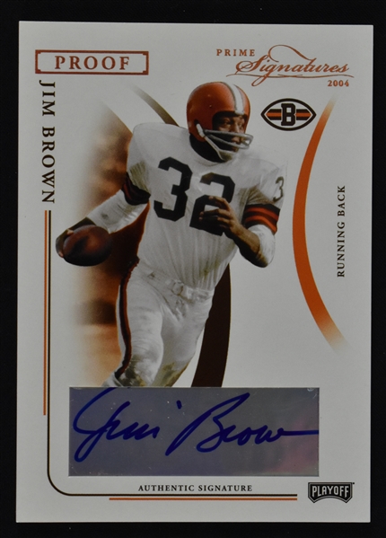 Jim Brown 2004 Playoff Prime Signatures Autographed Card #71/150