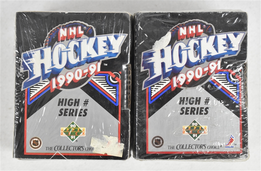 NHL 1990-91 Upper Deck Factory Sealed Hockey Boxes (2) *High Number Series* 