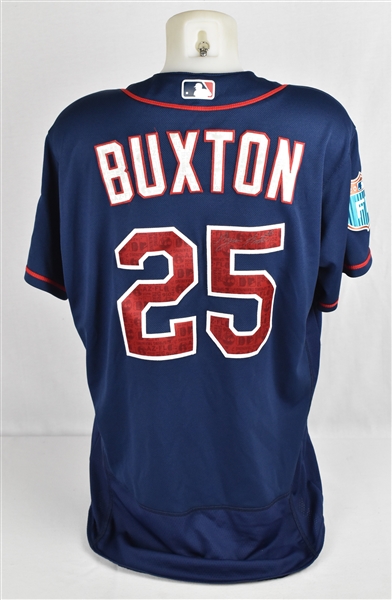Byron Buxton 2016 Minnesota Twins Game Used & Autographed Spring Training Jersey MLB