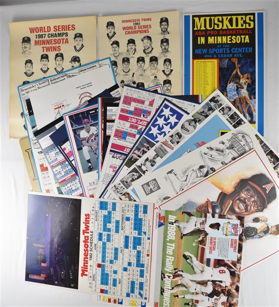 Vintage Collection of Wall Schedules & Posters